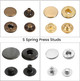4-Part S Spring Press Studs